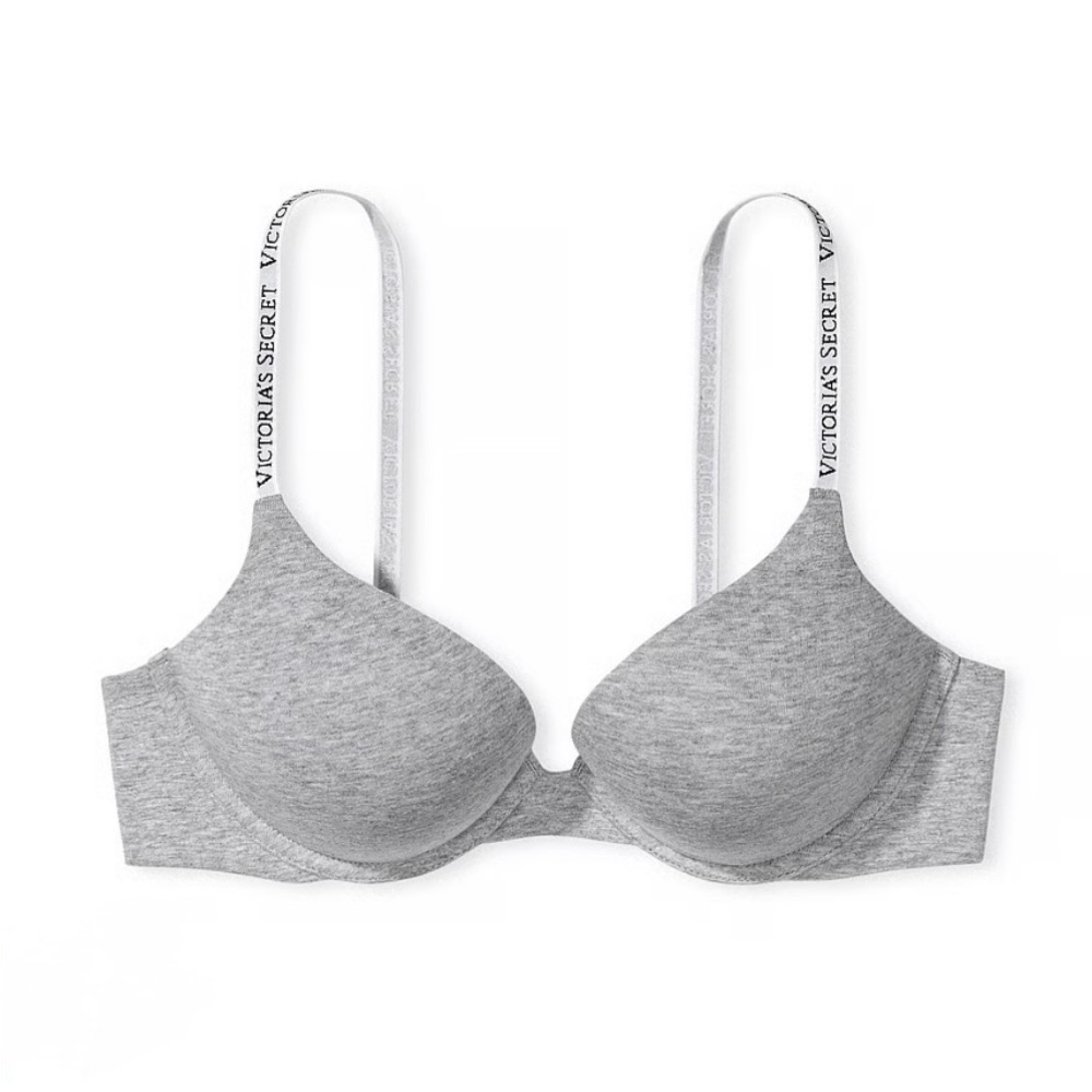 Victoria’s Secret Push-Up Bra – Heather Gray 💎 (34D)